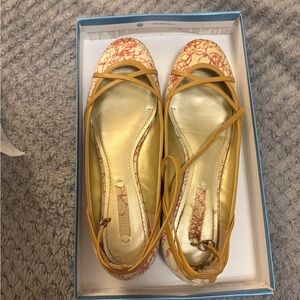 Floral pink and beige Women's Shoes